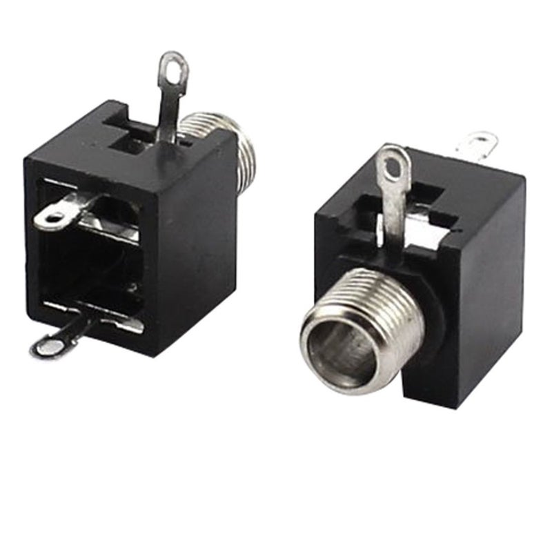 Xiaoyztan 3 Pins Female 3.5mm Mono TS Jacks Plug Socket Connectors,Mount Female Mono Socket Headphone Audio Jack PCB Connector,Pack of 20 - Image 2
